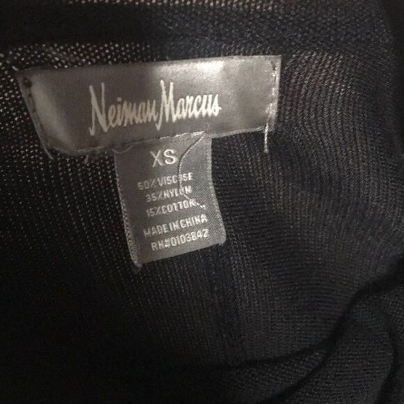 Neiman Marcus Black Cowl Neck Sweater Tunic Size XS - Picture 6 of 8